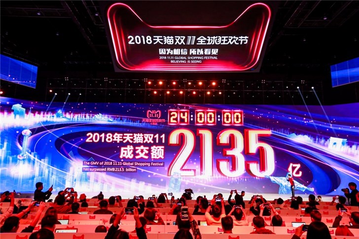 十年天貓雙11完美收官，成交額2135億！